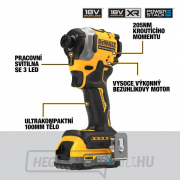 Akkus ütvecsavarozó DEWALT DCF850E2T 18V Előnézet 