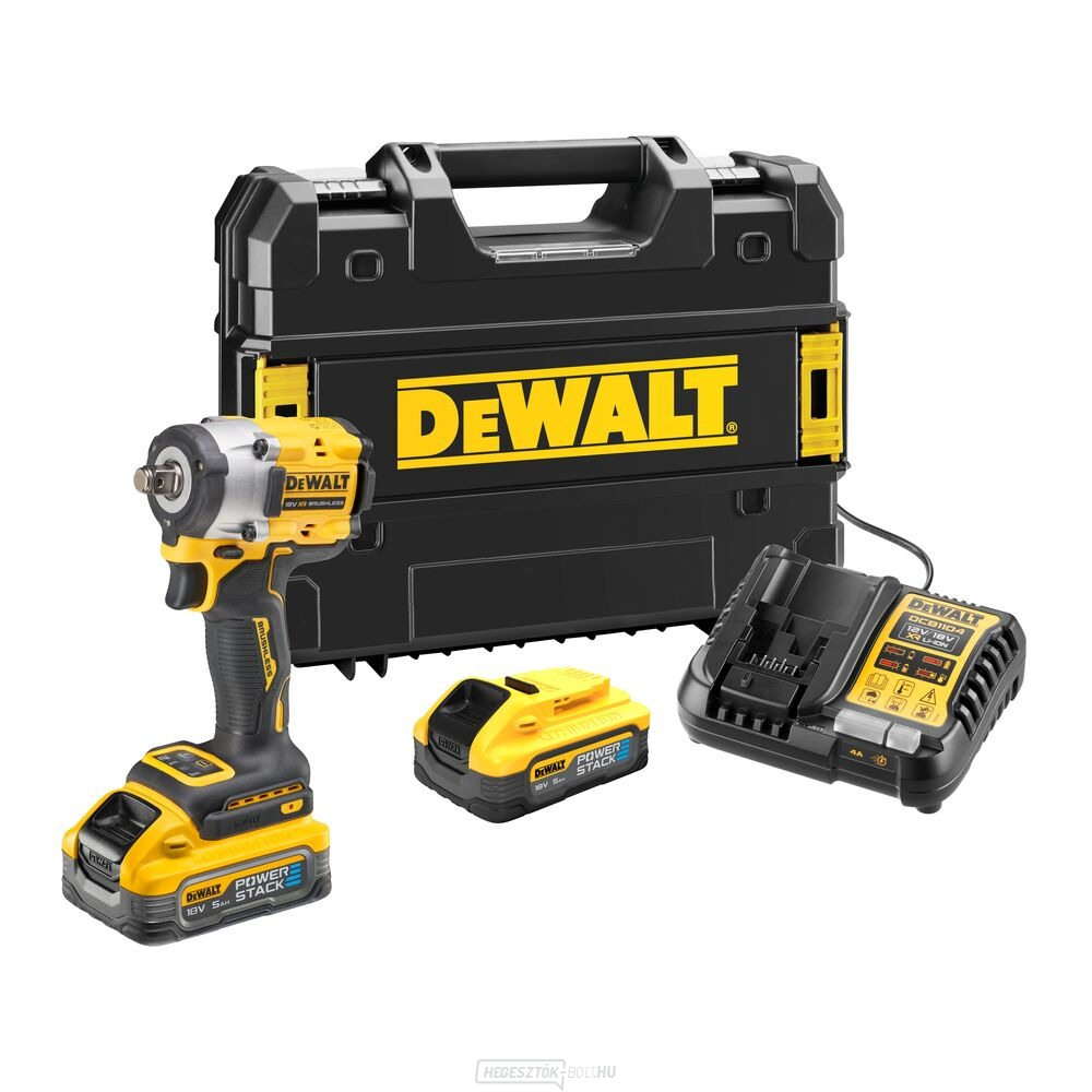 Akkus ütvecsavarozó DEWALT DCF921H2T POWERSTACK 18V 1/2"