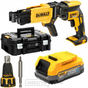 Akkus gipszkarton csavarhúzó DEWALT DCF620E1K POWERSTACK 18 V Li-Ion 1x1,7Ah gallery main image