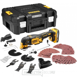 Akkus oszcilláló multicsiszoló DEWALT DCS356E1T POWERSTACK 18 V