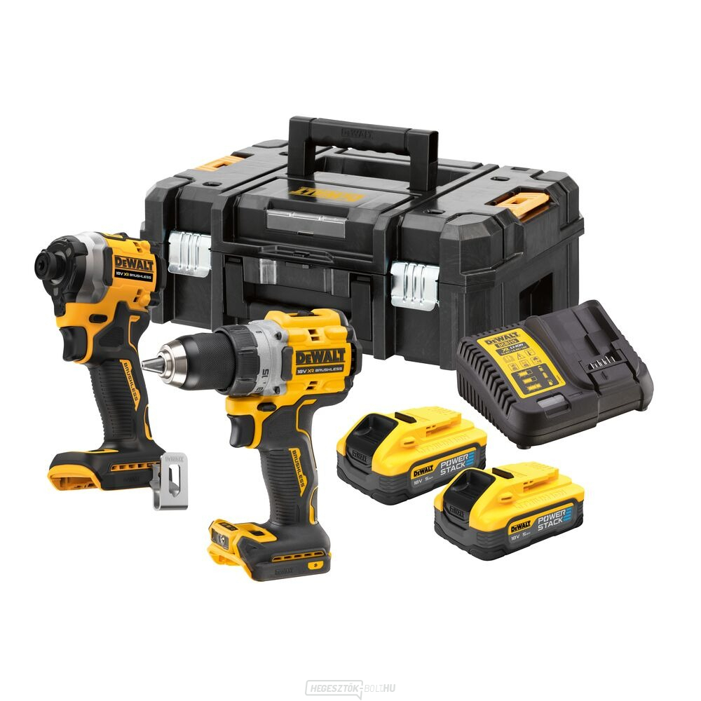 Akkumulátor-kombinációs készlet DEWALT DCK2051H2T POWERSTACK 18V (2x5Ah)