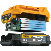 Akkumulátor kombinációs készlet DEWALT DCK2062E2T POWERSTACK 18V 1,7Ah Előnézet 