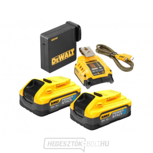 USB töltőadapter 2 db DEWALT DCB094H2 XR POWERSTACK 18V akkumulátorral