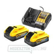 Töltőkészlet és 2db akkumulátor DEWALT DCB1104H2 POWERSTACK 18V 5Ah gallery main image