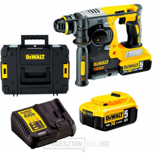 Akkus kombi kalapács DeWalt DCH274P2 SDS-Plus 18V, 2x 5,0Ah XR Li-Ion + gyorstokmány + tok gallery main image