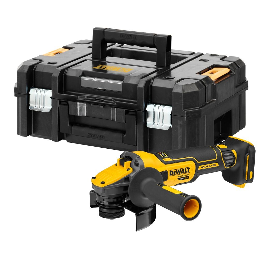 Akkus akkus daráló DEWALT DCG409VSNT 18V fordulatszám szabályozással (akkumulátor és töltő nélkül)