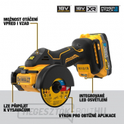 Akkus univerzális vágógép DEWALT DCS438E2T 18 V (akkumulátor és töltő nélkül) Előnézet 