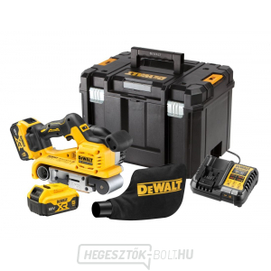 Akkus szalagcsiszoló DEWALT DCW220P2 18V, XR 5,0 Ah