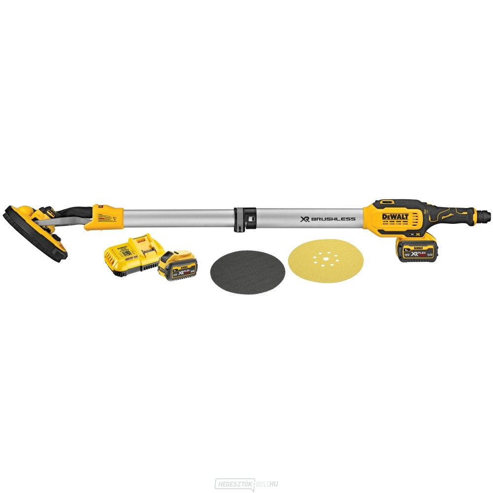 Akkus gipszkarton csiszológép DEWALT DCE800T2, 2x6.0Ah