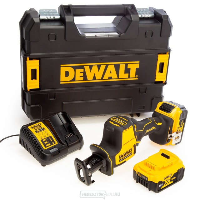 Akkus kompakt dugattyús fűrész DEWALT DCS369P2 18V 2 x 5 Ah.