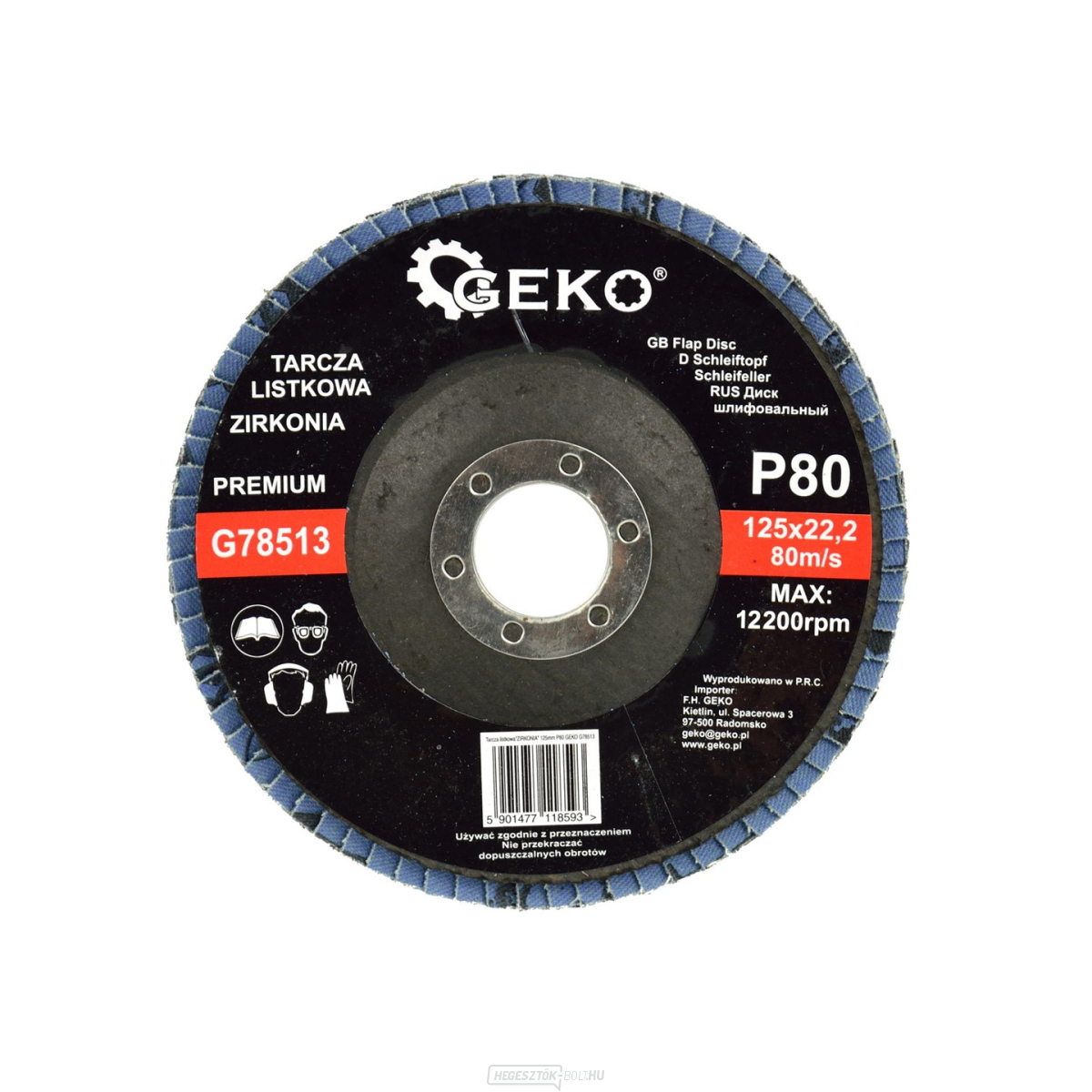 Geko - Flip lemez CIRKON 125mm P80