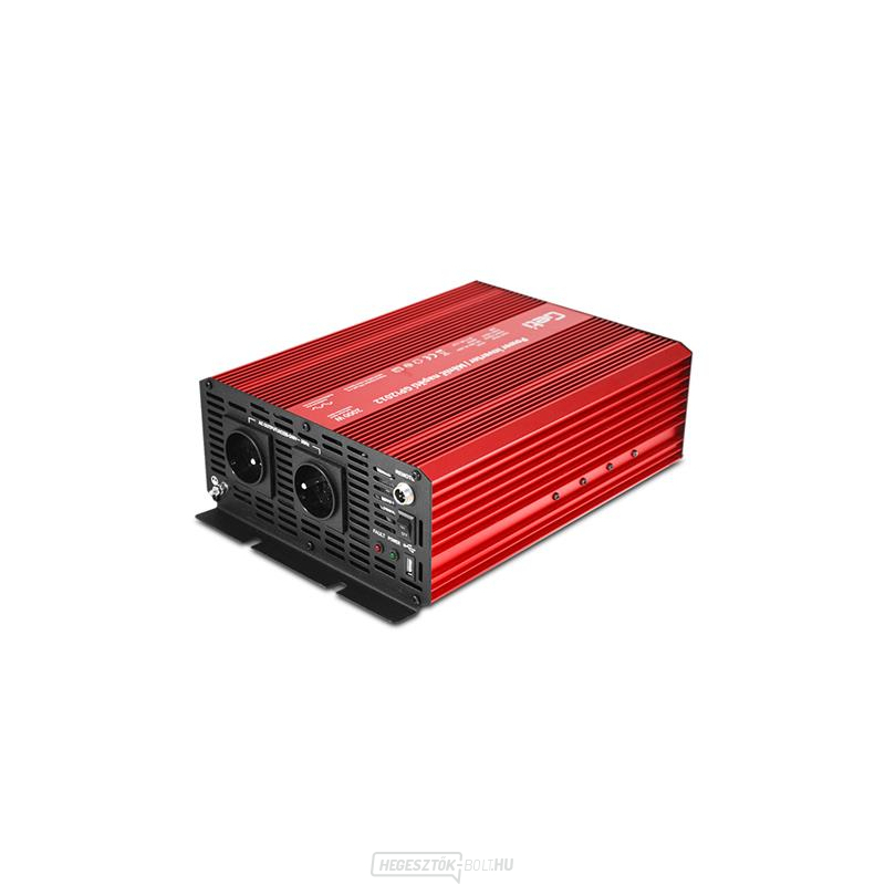Feszültség átalakító GETI GPI 2012 12V/230V 2000W USB