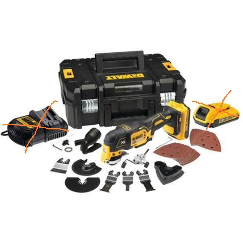 DeWALT DCS353NT 12 V-os akkus, szénkefe nélküli oszcilláló multicsiszoló (akkumulátor és töltő nélkül)