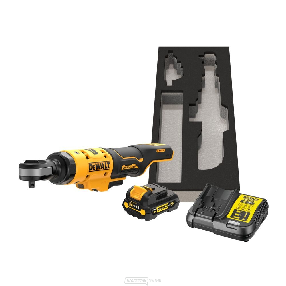 DEWALT DCF503L1G 18V 3/8" vezeték nélküli nyitott fejű racsnis GFN burkolattal