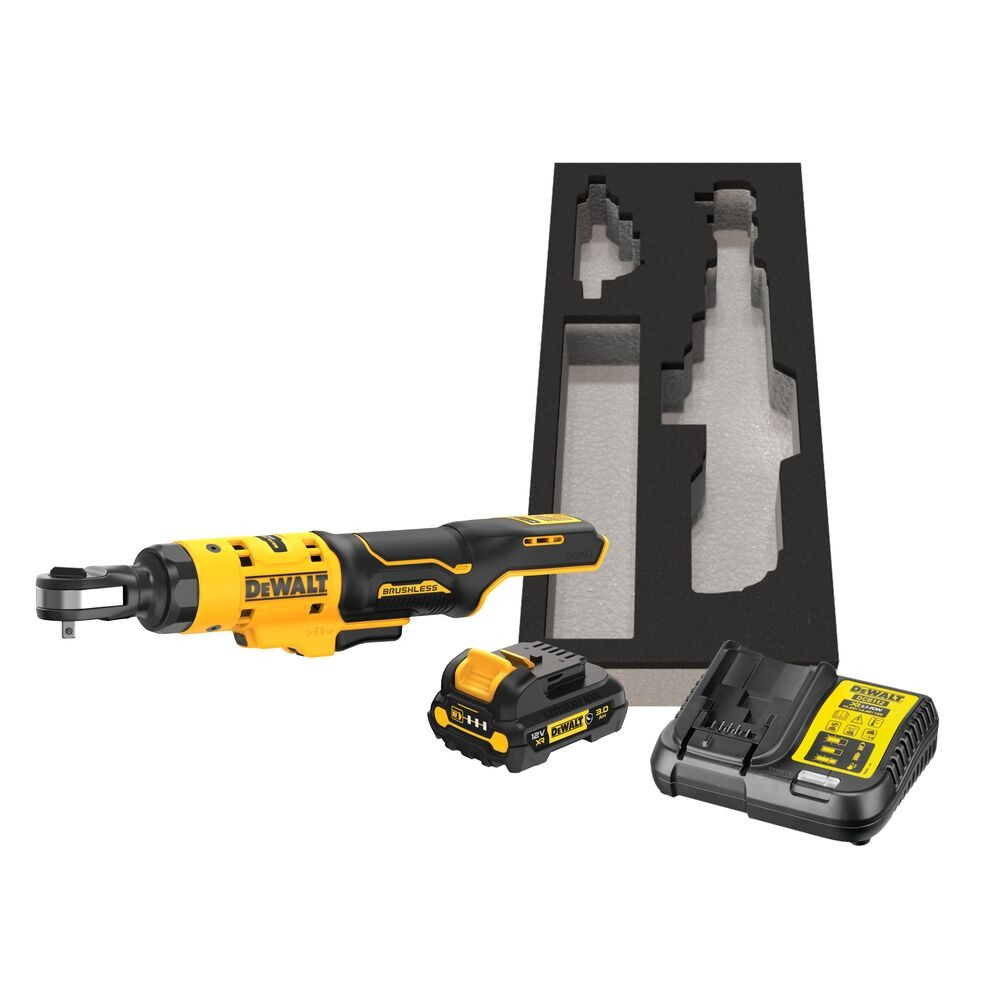 DEWALT DCF504L1G 12V 1/4" vezeték nélküli nyitott fejű racsnis GFN burkolattal