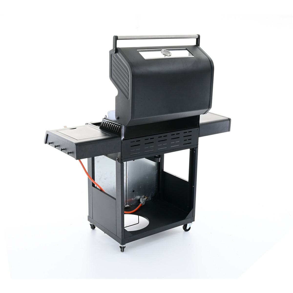 Riwall PRO RGG 41 EXL luxus gázgrill 17 kW négy égővel és oldaltűzhellyel Előnézet 