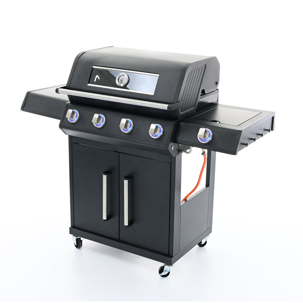 Riwall PRO RGG 41 EXL luxus gázgrill 17 kW négy égővel és oldaltűzhellyel Előnézet 