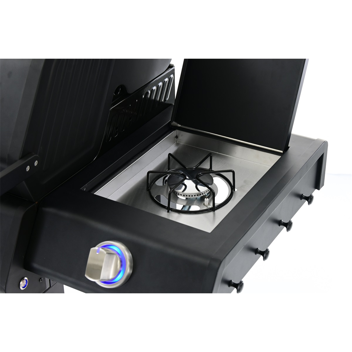 Riwall PRO RGG 41 EXL luxus gázgrill 17 kW négy égővel és oldaltűzhellyel Előnézet 