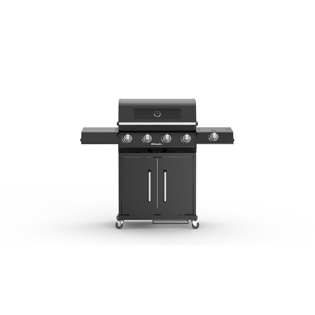 Riwall PRO RGG 41 EXL luxus gázgrill 17 kW négy égővel és oldaltűzhellyel Előnézet 