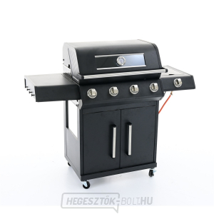 Riwall PRO RGG 41 EXL luxus gázgrill 17 kW négy égővel és oldaltűzhellyel