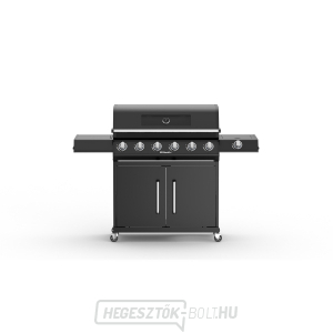 Riwall PRO RGG 61 EXL luxus gázgrill 24 kW hat égővel és oldaltűzhellyel