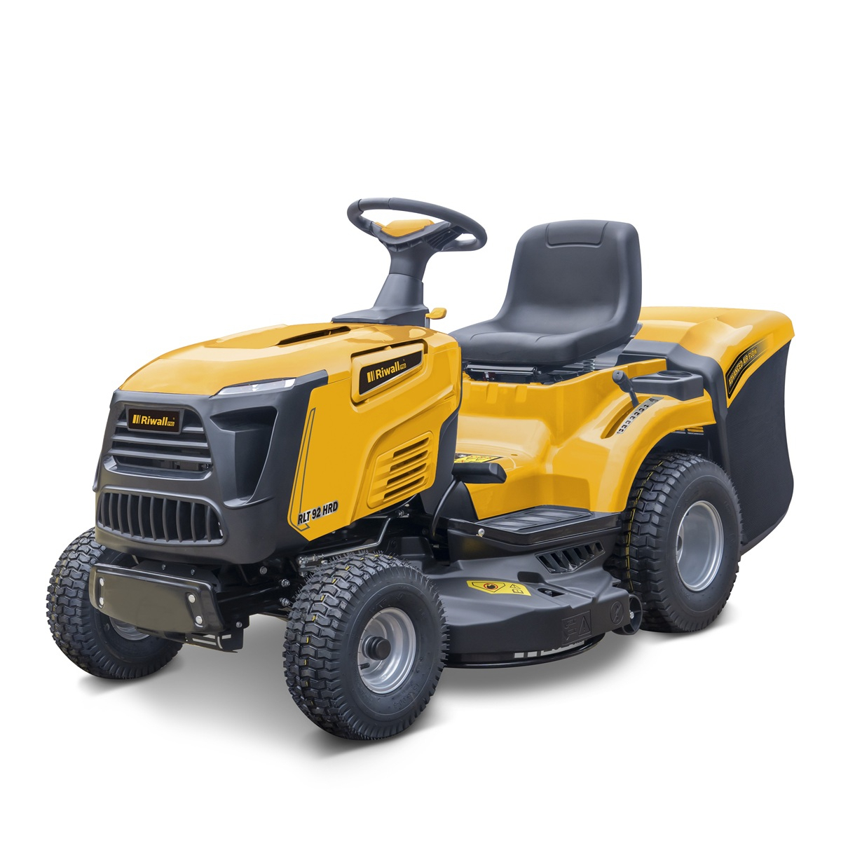 Riwall PRO RLT 92 HRD fűnyíró traktor 92 cm hátsó nyomóerővel és hidrosztatikus sebességváltóval
