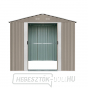 Riwall PRO RMSA 6x8 Barna fém kerti ház 2,4 x 1,7 m nyeregtetős barna náhled