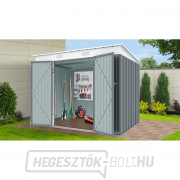 Riwall PRO RMSP 6x8 antracit kerti ház fém 2,4 x 1,8 ms pulttal, antracit Riwall PRO RMSP 6x8 antracit kerti ház fém 2,4 x 1,8 ms pulttal, antracit gallery main image