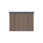 Riwall PRO RMSP 6x8 Barna fém kerti ház 2,4 x 1,8 ms pulttetővel barna Előnézet 