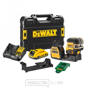 DEWALT DCE822D1G18 akkumulátoros zöld keresztlézer 12/18 V-os vízvezetékkel gallery main image