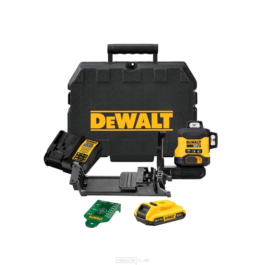 Akkumulátor zöld keresztlézer 3x 360° 18 V DEWALT DCLE34031D1