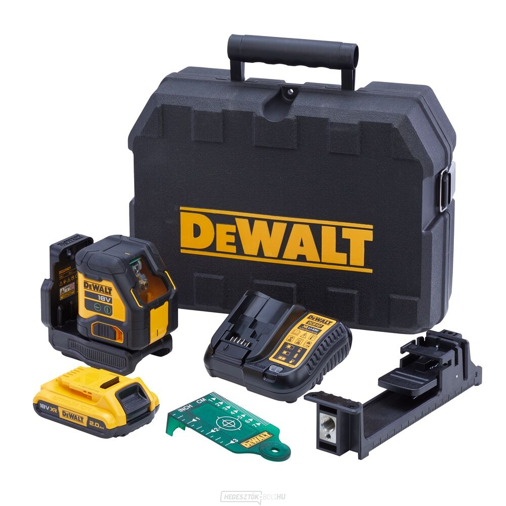 Akkumulátor zöld keresztlézer 18 V DEWALT DCLE34021D1