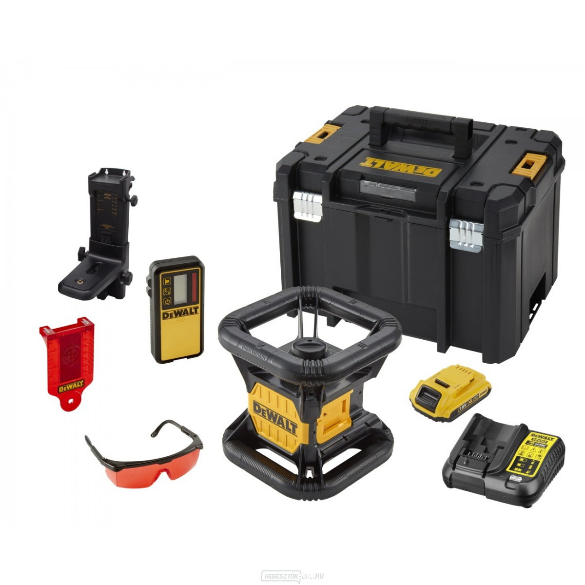 Elemes forgólézer 18 V DEWALT DCE074D1R