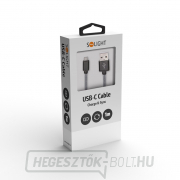 Solight USB-C kábel, USB 2.0 A csatlakozó - USB-C 3.1 csatlakozó, buborékfólia, 1 m Előnézet 