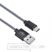 Solight USB-C kábel, USB 2.0 A csatlakozó - USB-C 3.1 csatlakozó, buborékfólia, 1 m gallery main image