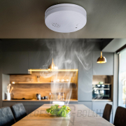 Solight füstérzékelő + riasztó, 85dB, fehér + 9V elem Előnézet 