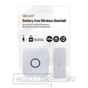 Solight vezeték nélküli csengő elemmentes, plug-in, 150m, fehér, tanuló kód náhled