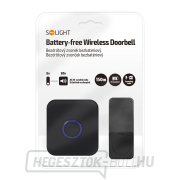 Solight vezeték nélküli csengő elemmentes, plug-in, 150m, fekete, betanító kód náhled