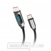 Solight USB-C kábel kijelzővel, USB-C csatlakozó - USB-C csatlakozó, 100 W, 1 m Előnézet 