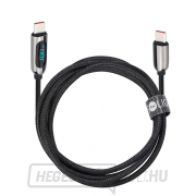 Solight USB-C kábel kijelzővel, USB-C csatlakozó - USB-C csatlakozó, 100 W, 1 m Előnézet 