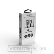 Solight USB-C kábel kijelzővel, USB-C csatlakozó - USB-C csatlakozó, 100 W, 1 m náhled