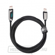 Solight USB-C kábel kijelzővel, USB-C csatlakozó - USB-C csatlakozó, 100W, 2m Előnézet 