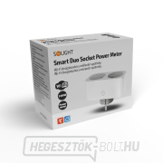 Solight WIFI dupla aljzat fogyasztásméréssel náhled