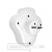 Solight hub USB A+C töltővel, 2 x 10A, fehér, kapcsoló Előnézet 