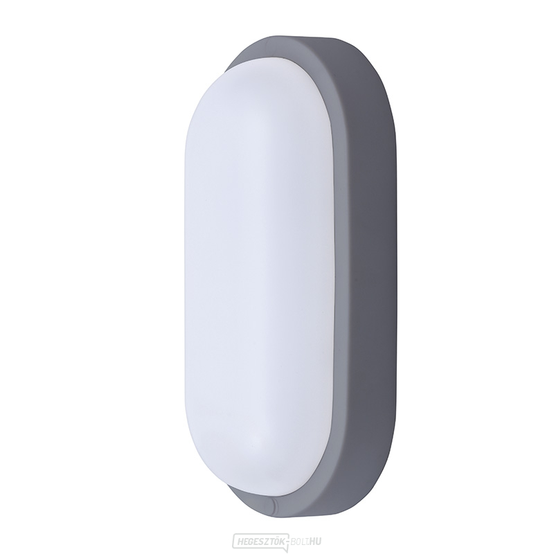Solight LED kültéri világítás ovális, 20W, 1500lm, 4000K, IP54, 26cm, szürke színű