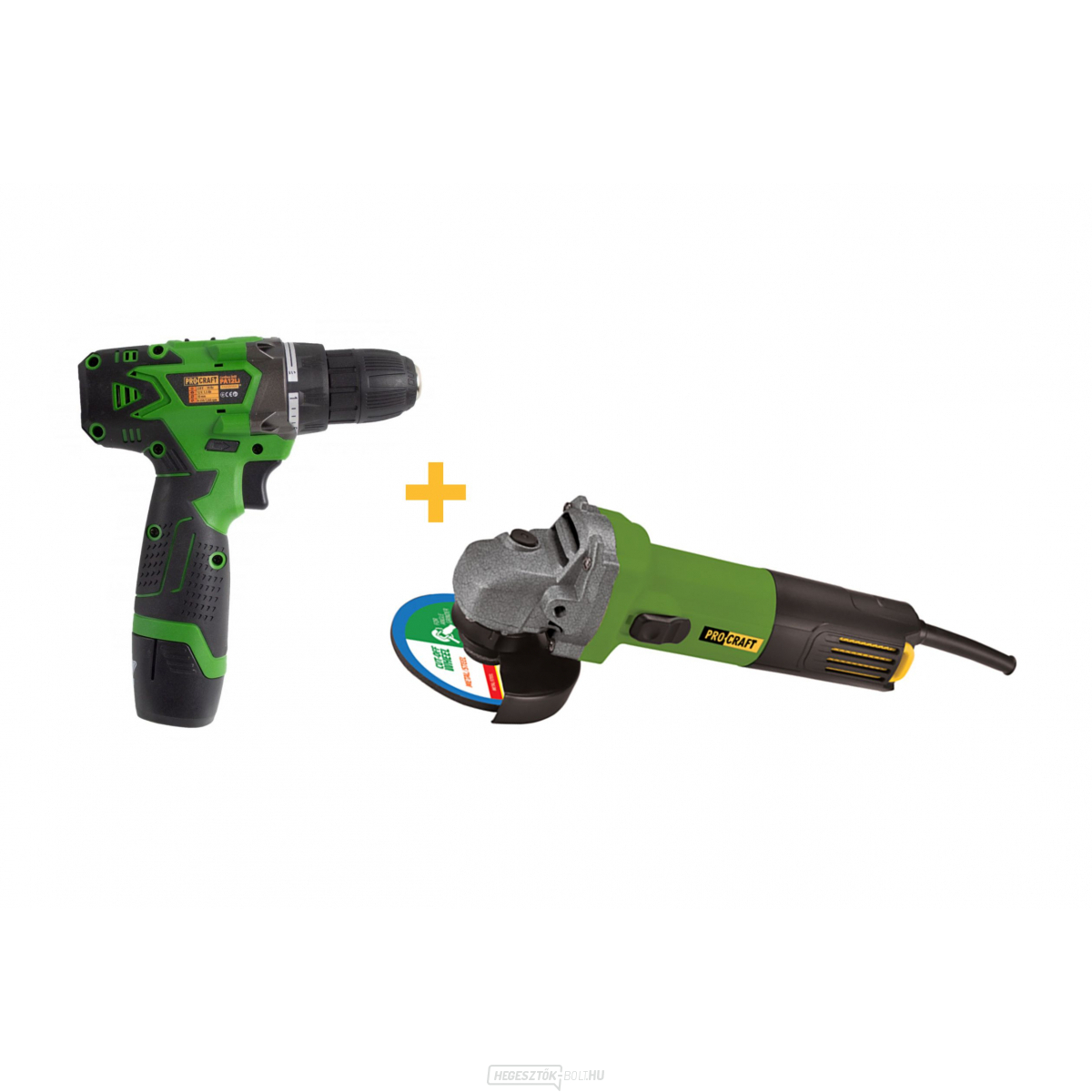 Akciókészlet 5 Procraft PA12Li akkus fúró csavarhúzó és sarokcsiszoló PW750 | SET5