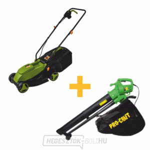 Akciókészlet Procraft NM1500 fűnyíró és Procraft PGU2300 levélporszívó | SET21 Akciókészlet Procraft NM1500 fűnyíró és Procraft PGU2300 levélporszívó | SET21 gallery main image
