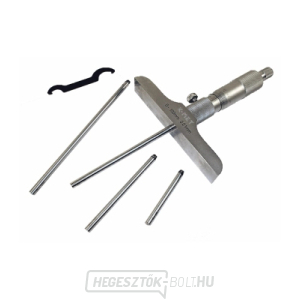 Mikrometrikus mélységmérő KINEX 0-100 mm/0,01mm, ČSN 25 1442, DIN 863 Mikrometrikus mélységmérő KINEX 0-100 mm/0,01mm, ČSN 25 1442, DIN 863 gallery main image