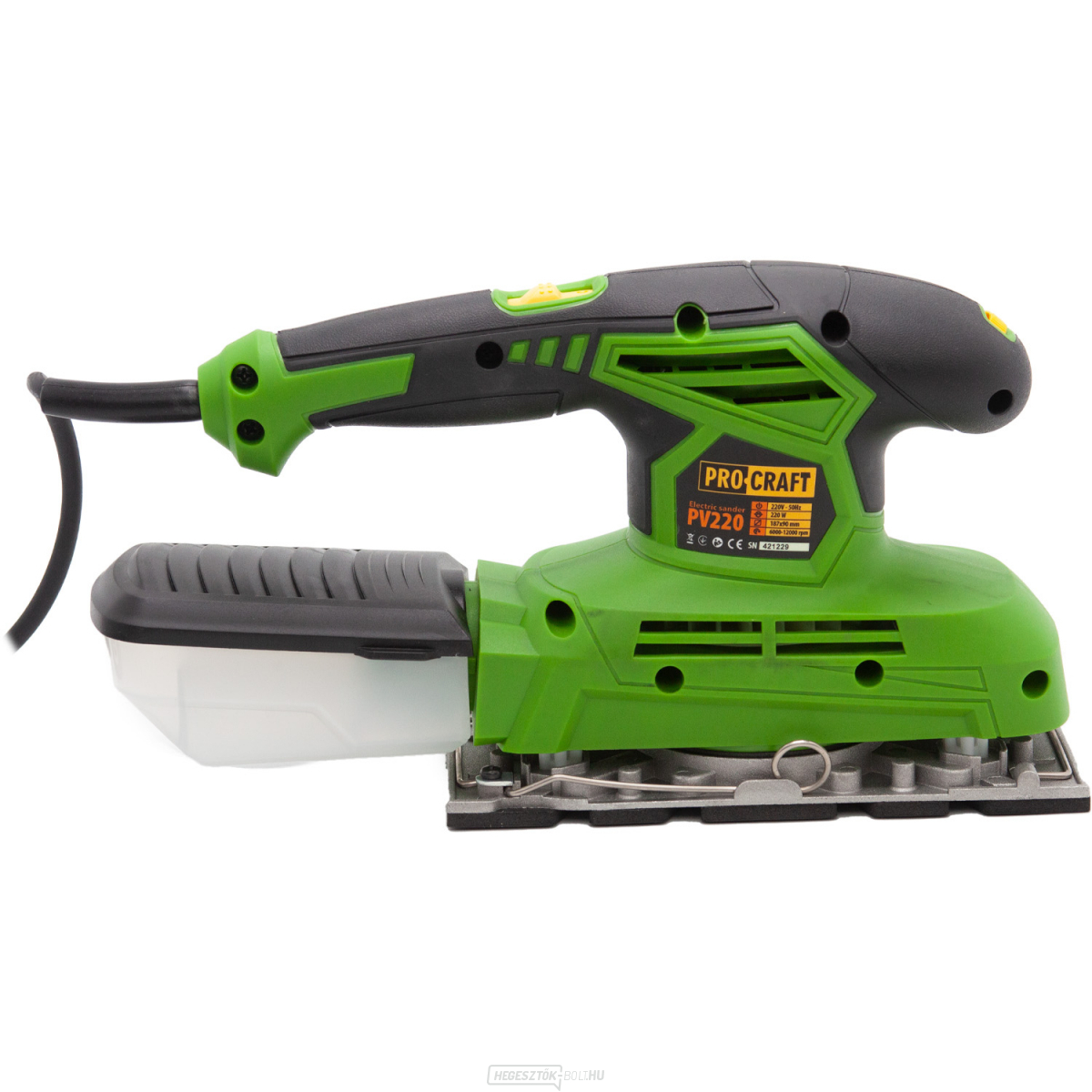 Vibrációs csiszológép PROCRAFT PV220, 220W | PV220