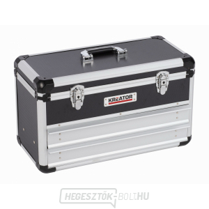 KRT640602B - Alumínium bőrönd 523x240x305mm 2 fiók